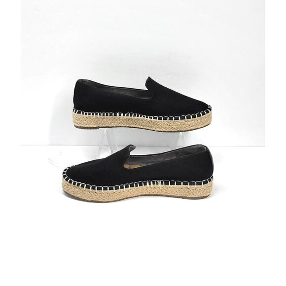 JOIE cara espadrilles canvas black Sz 7 - Picture 5 of 7